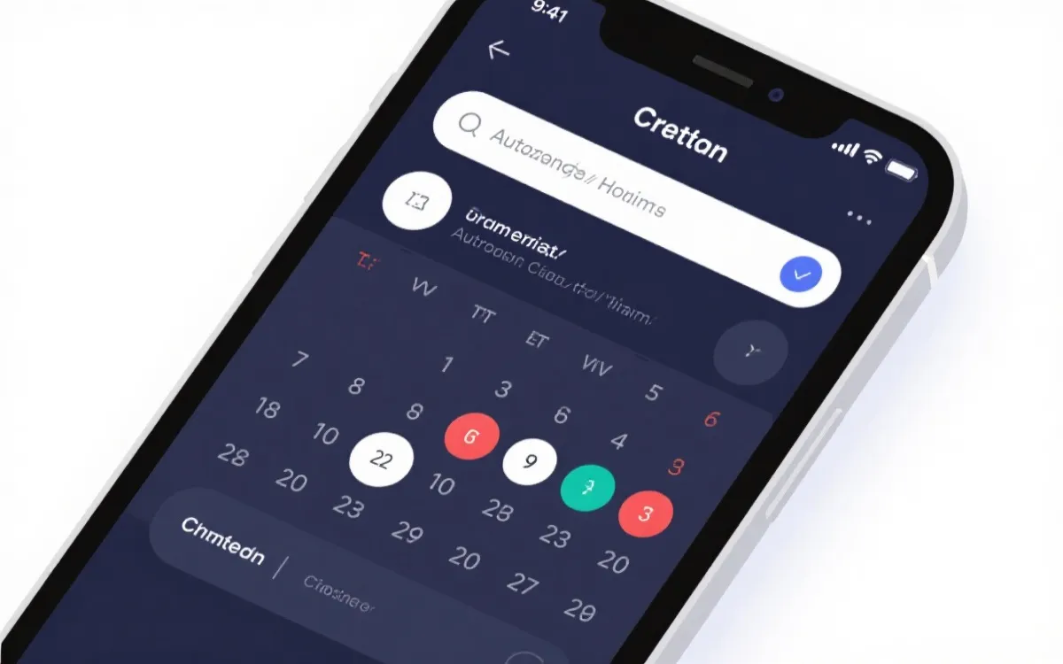 手机日历设置跨时区比赛事件示意：选择城市时区并自动换算为北京时间